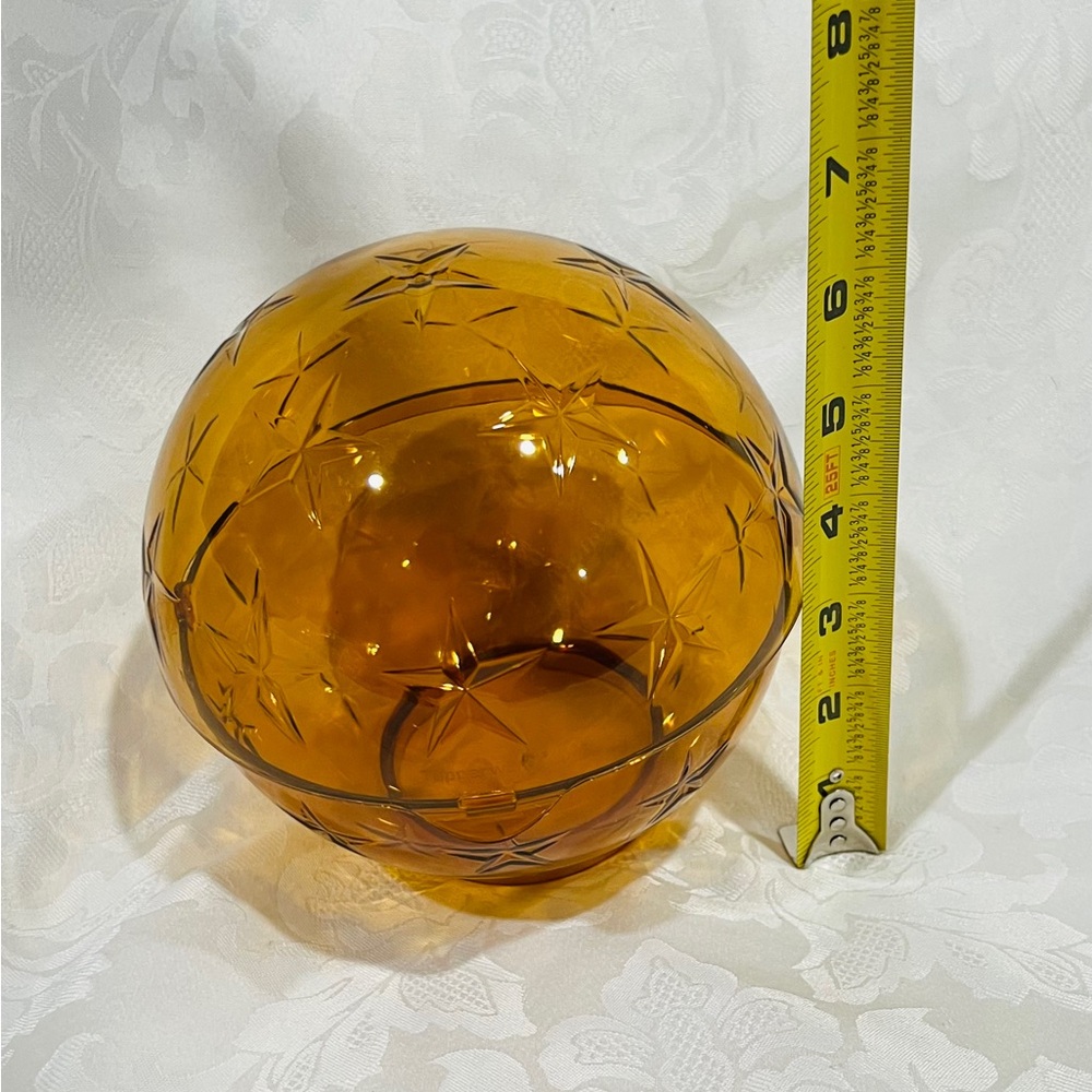 NEW (NIP) Tupperware Amber Star-Patterned Ornament Candy Dish w/ Hinged Cover - Picture 7 of 14